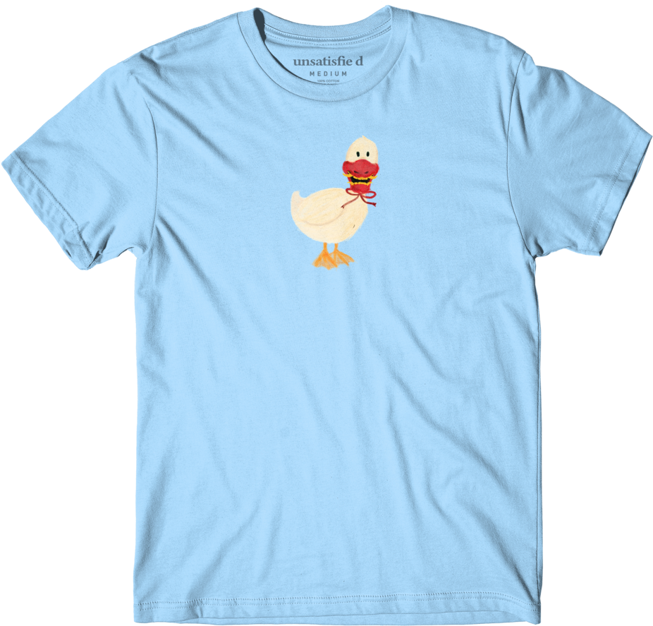 Duck Graphic Blue Tshirt PNG image