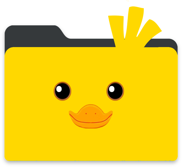 Duck Themed Folder Icon PNG image