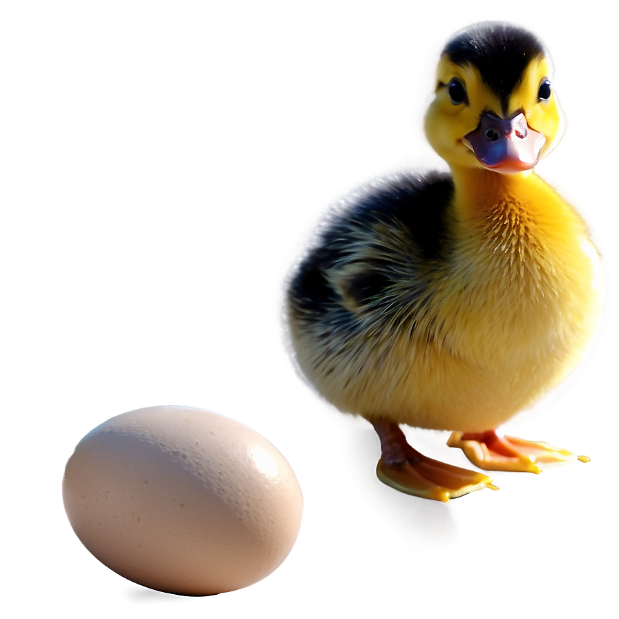 Duckling And Egg Png 06202024 PNG image