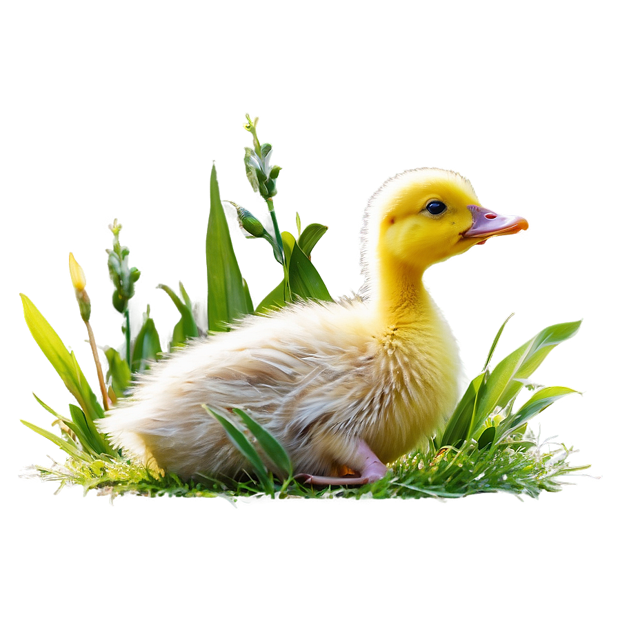 Duckling In Field Png Avt15 PNG image