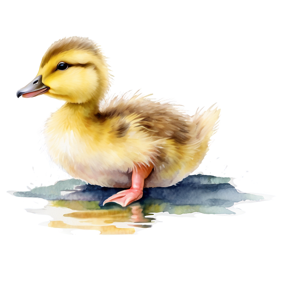 Duckling In Watercolor Png Cfj PNG image