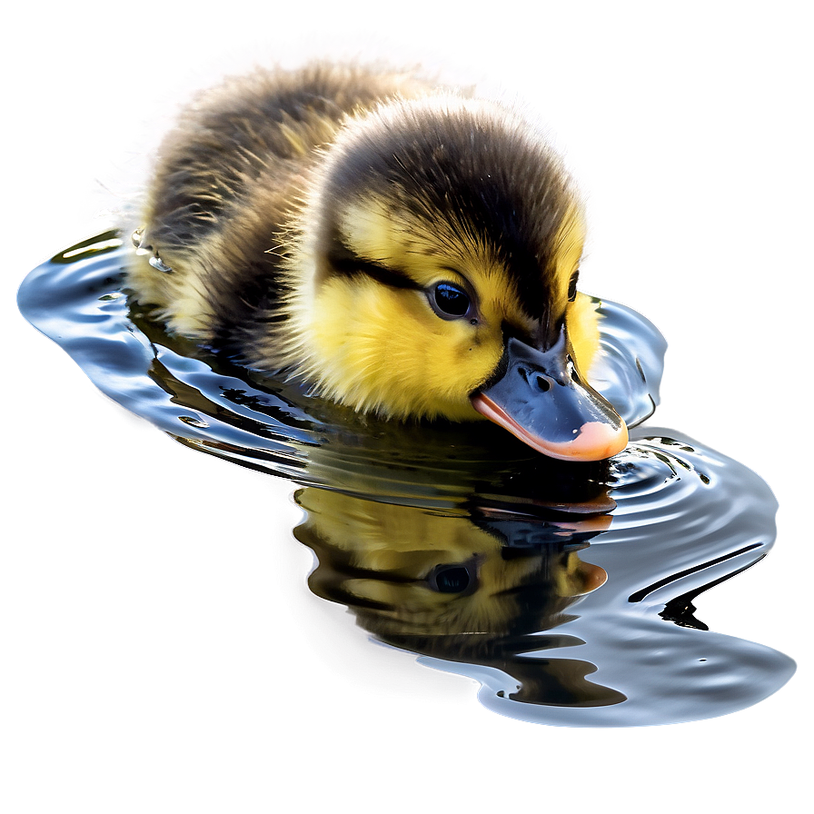 Duckling Swimming Png 06202024 PNG image