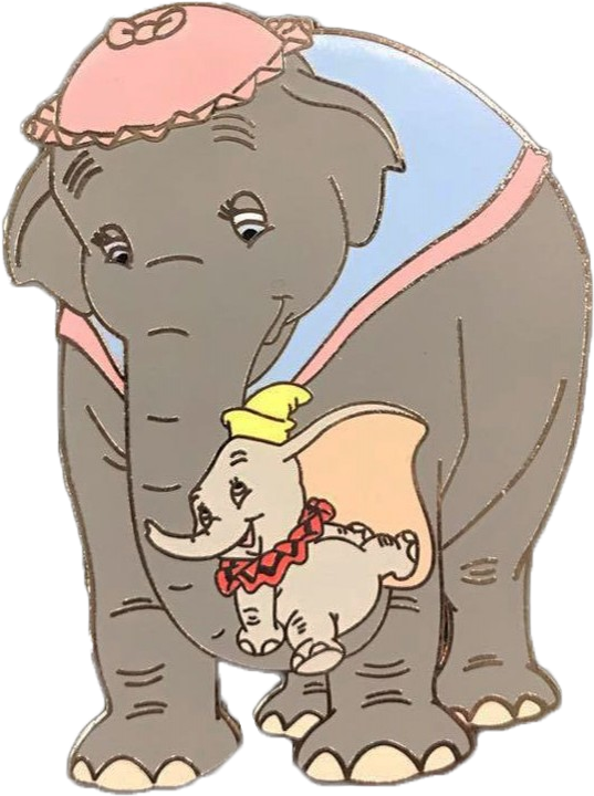 Dumboand Mrs Jumbo Illustration PNG image