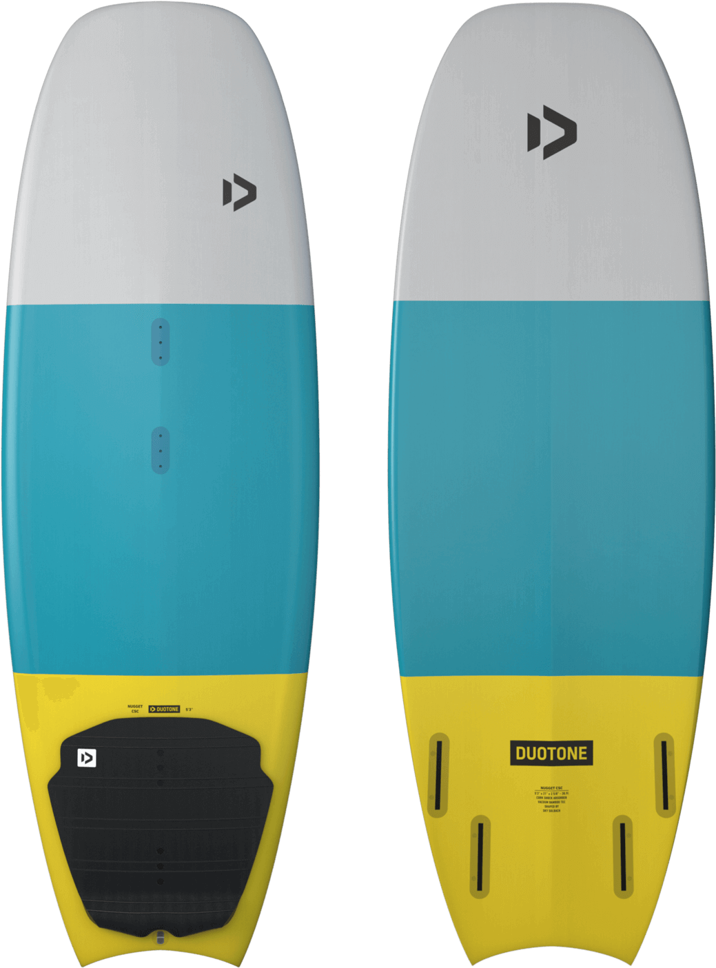 Duotone Surfboards Topand Bottom View PNG image