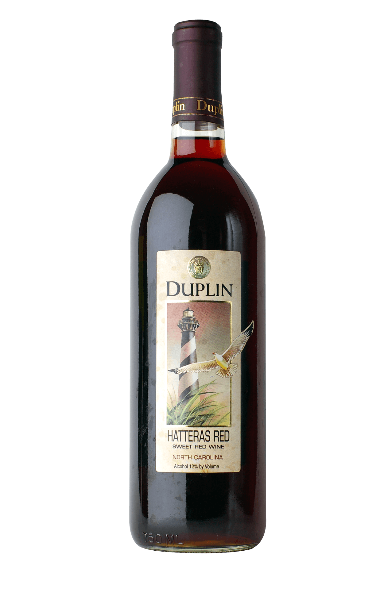 Duplin Hatteras Red Sweet Wine Bottle PNG image