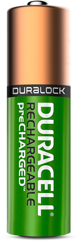 Duracell Rechargeable Battery PNG image