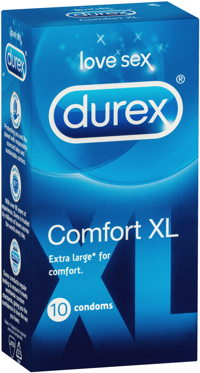 Durex Comfort X L Condoms Pack PNG image