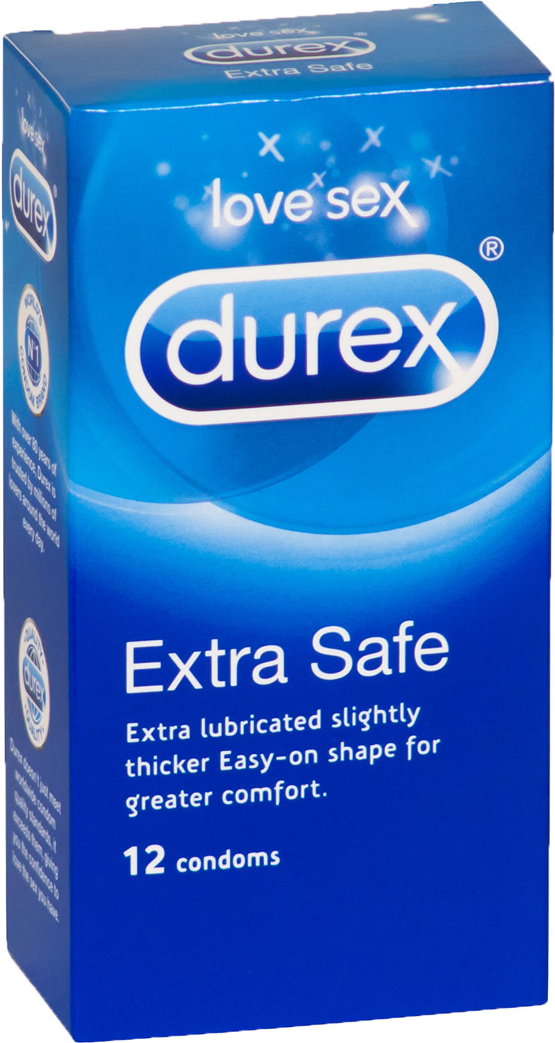 Durex Extra Safe Condoms Pack PNG image