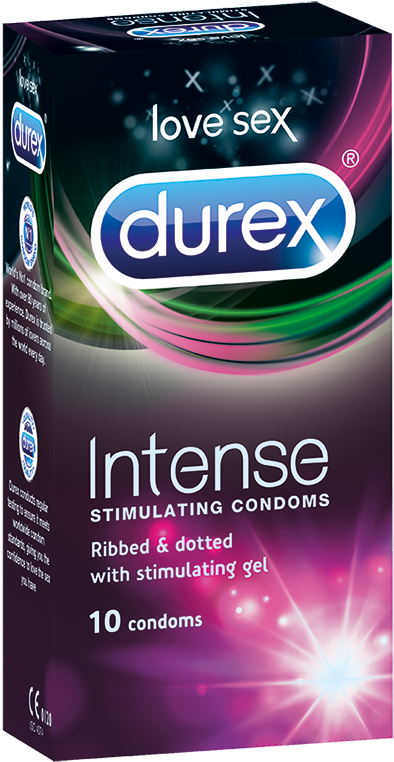 Durex Intense Stimulating Condoms Pack PNG image