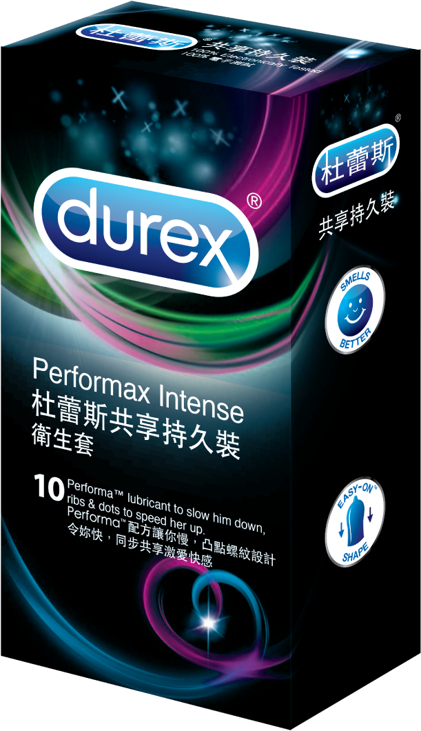 Durex Performax Intense Condom Pack PNG image