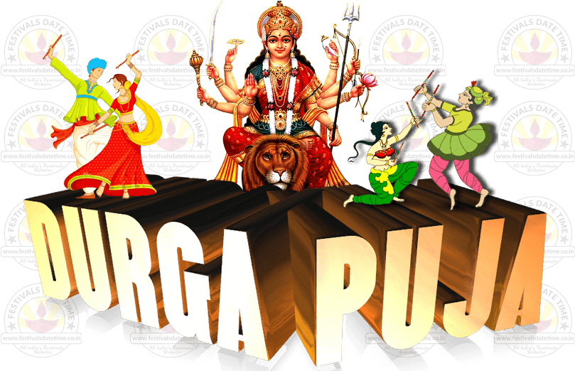 Durga Puja Festival Celebration PNG image