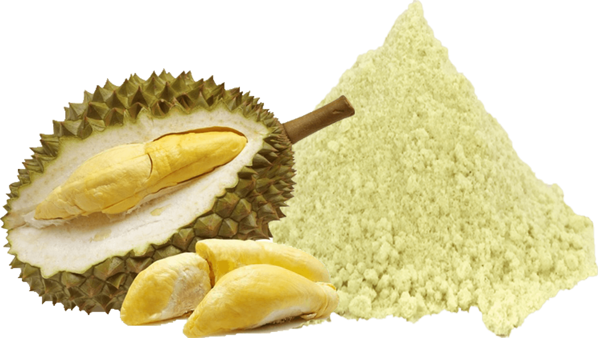 Durian Fruitand Powder PNG image