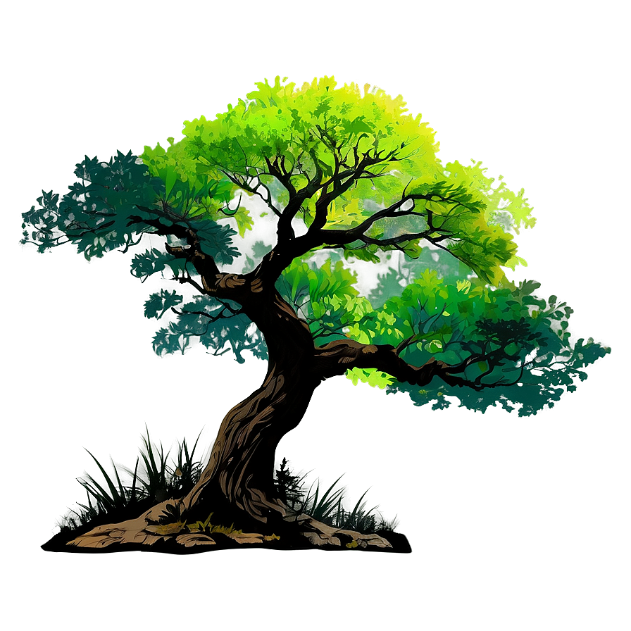 Dusk Tree Silhouette Png 06292024 PNG image