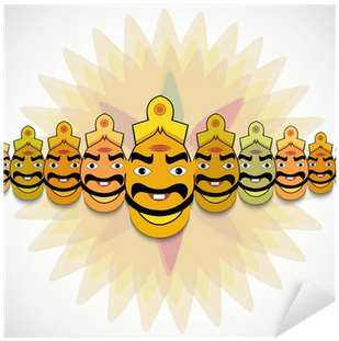 Dussehra Ravana Effigies Illustration PNG image