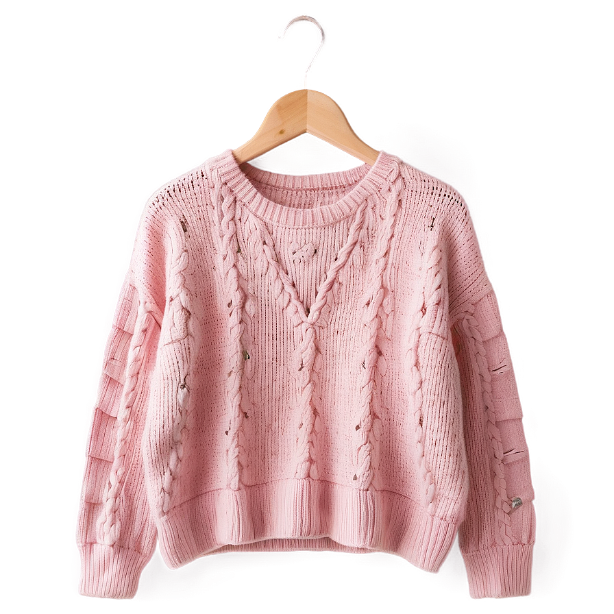 Dusty Pink Sweater Png 06292024 PNG image