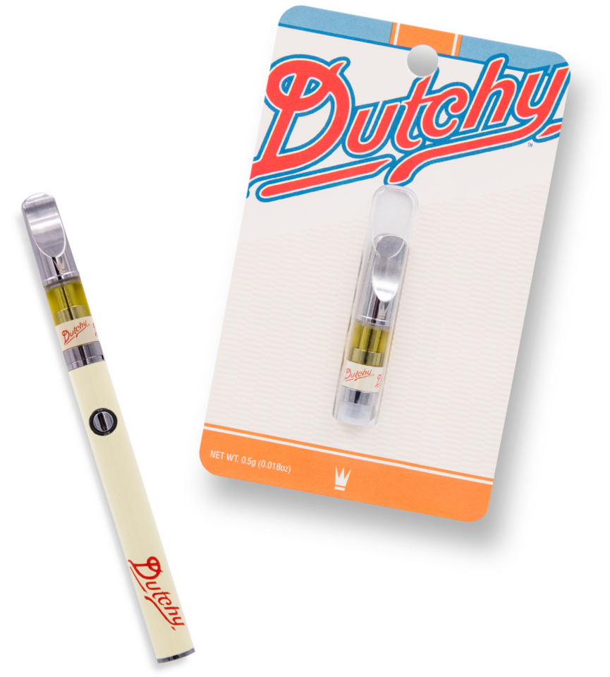 Dutchy Vape Penand Cartridge Packaging PNG image