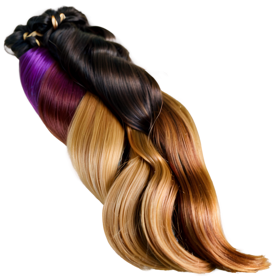 Dyed Hair Bundles Png 6 PNG image