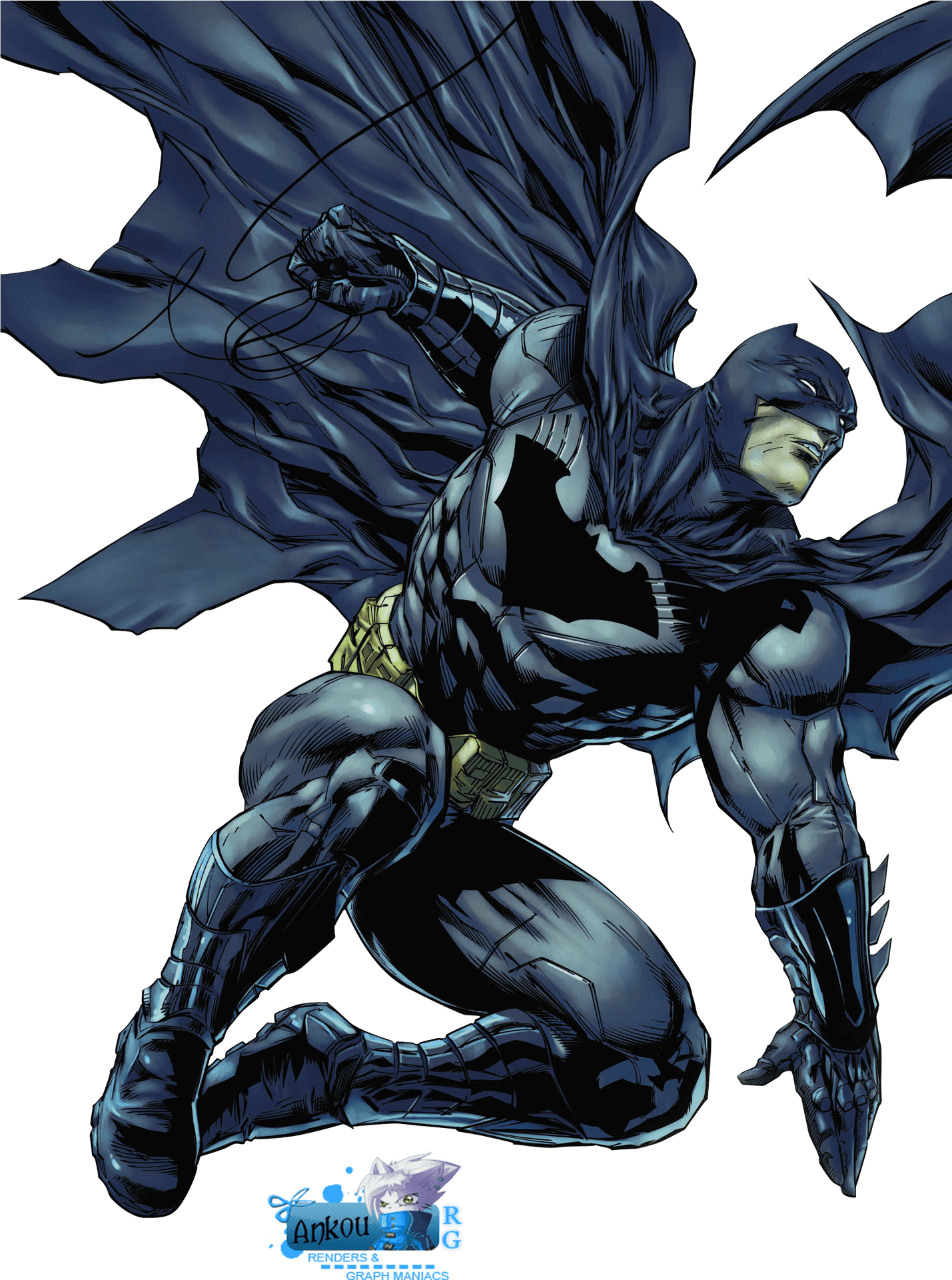 Dynamic Batman Artwork PNG image