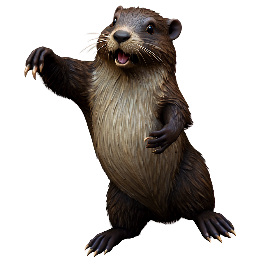 Dynamic Beaver Action Png Ieb PNG image