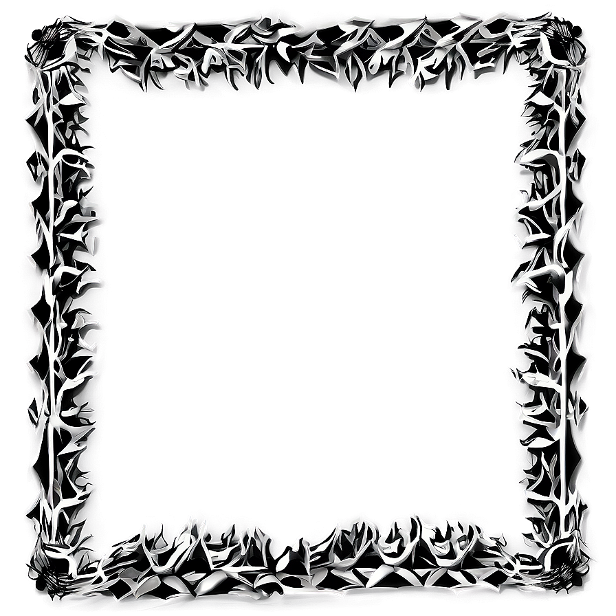 Dynamic Black Zigzag Border Png 05252024 PNG image