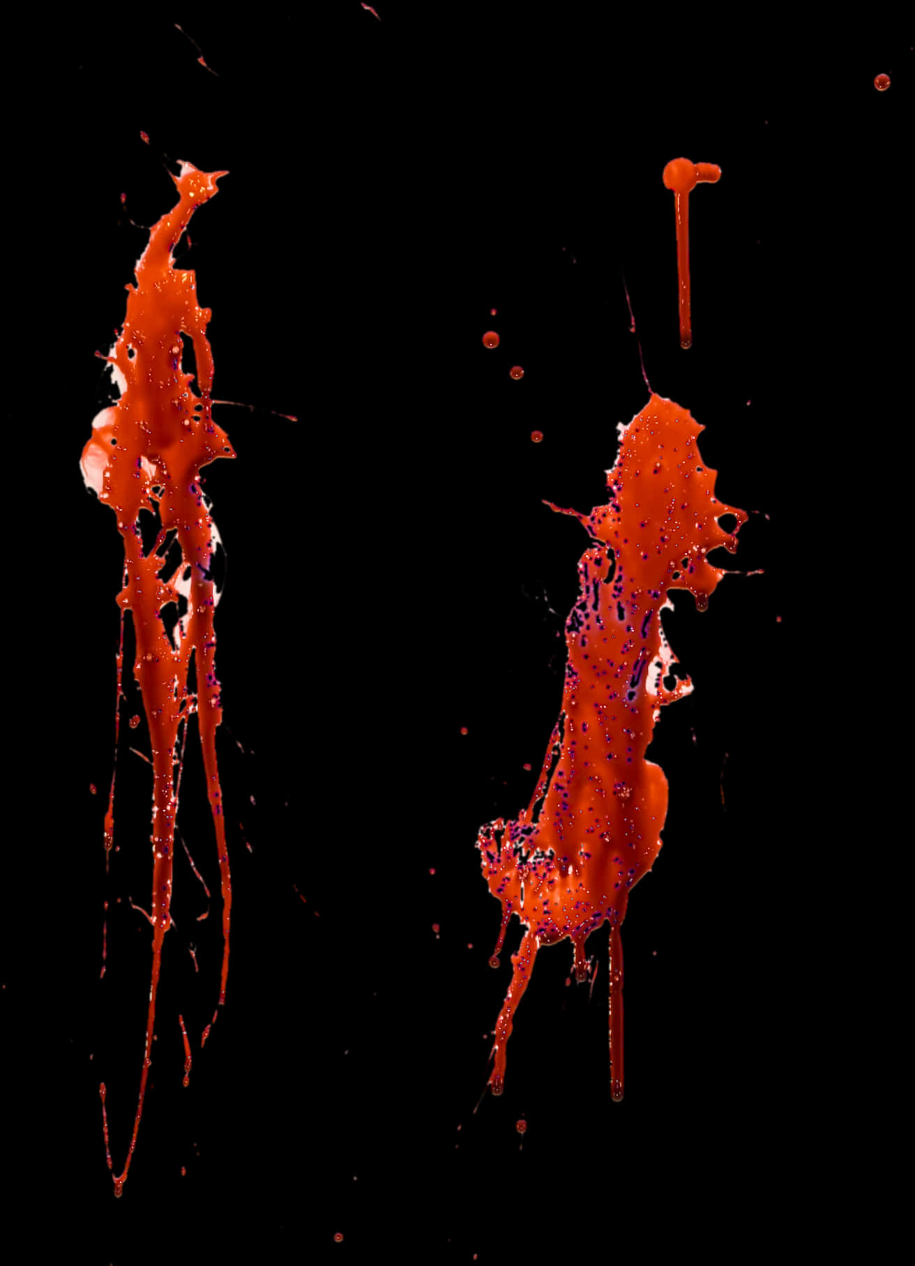 Dynamic Blood Splatter Abstract PNG image