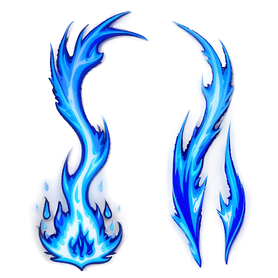 Dynamic Blue Flames Png Eoo33 PNG image