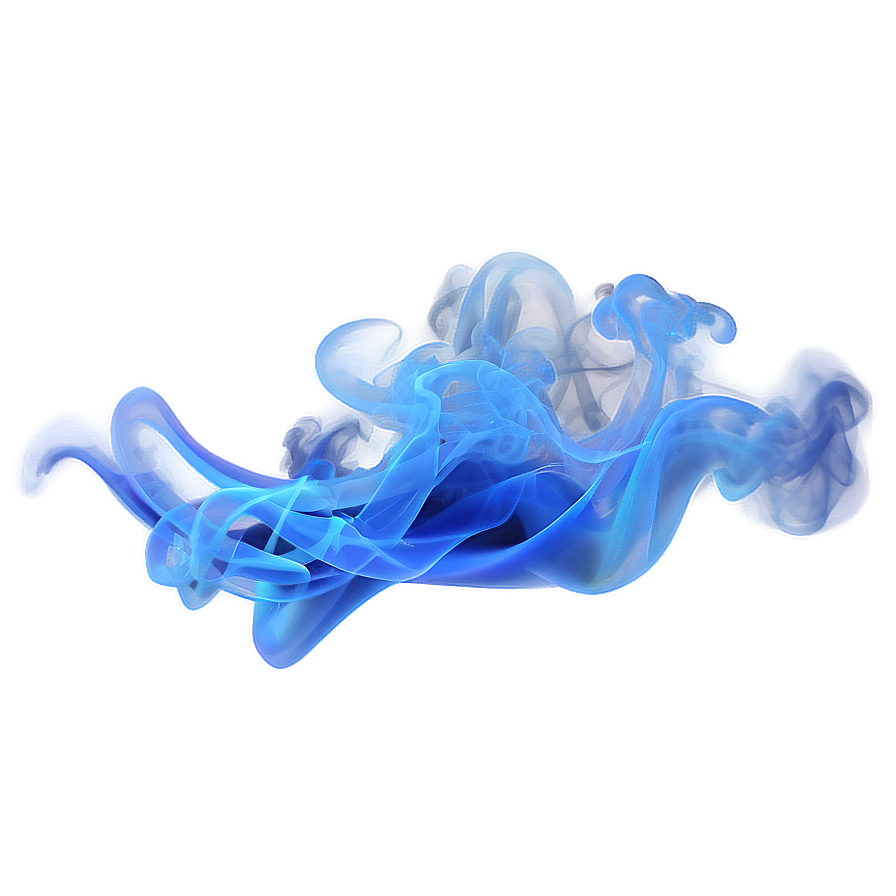 Dynamic Blue Smoke Png Eel PNG image