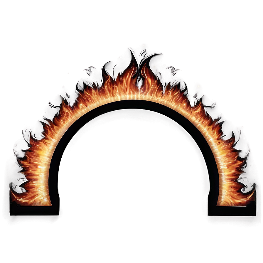 Dynamic Flame Border Png Tfj PNG image