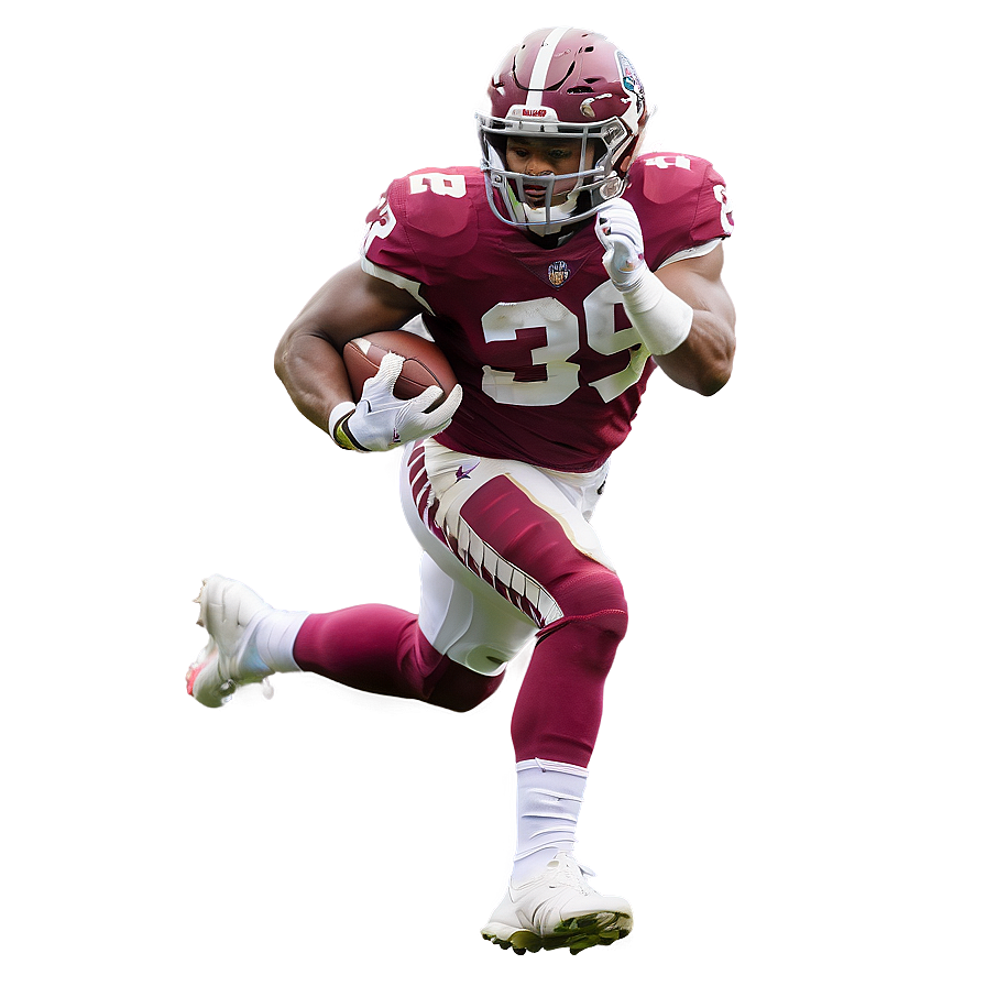 Dynamic Football Player Action PNG image