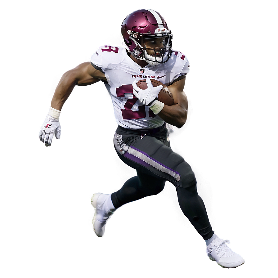 Dynamic Football Player Action Pose PNG image