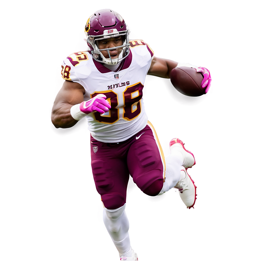 Dynamic Football Player Action Pose PNG image