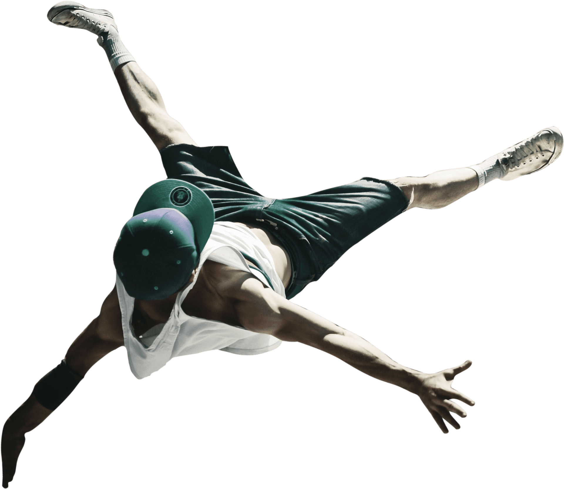 Dynamic Hip Hop Dancer Jump PNG image