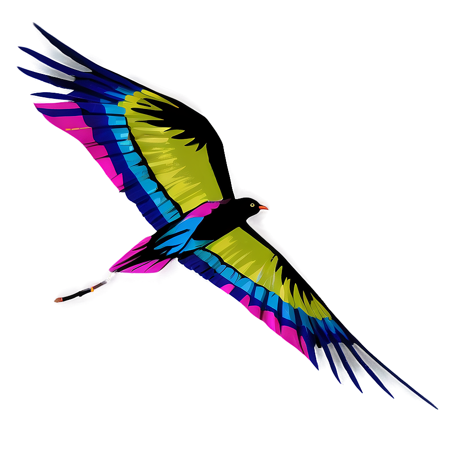 Dynamic Kite Bird Png Cot PNG image