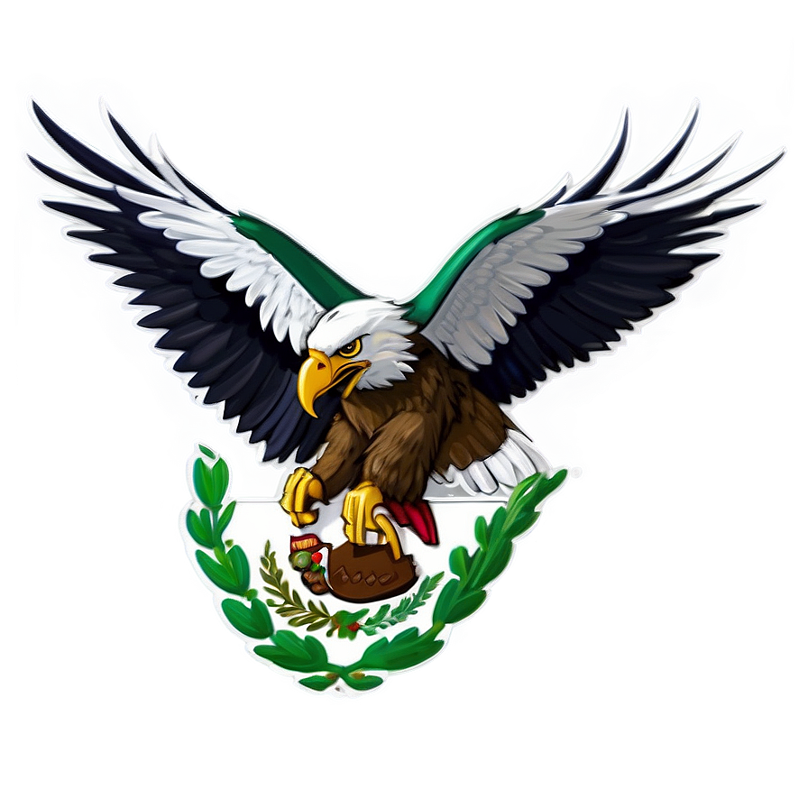 Dynamic Mexico Eagle Png Gcq57 PNG image