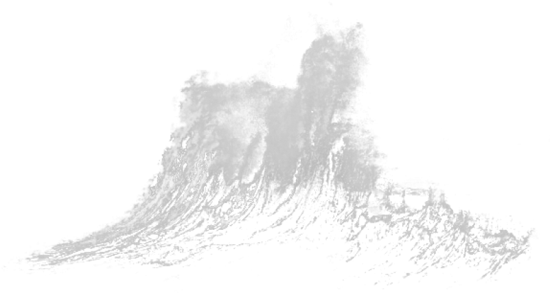 Dynamic Ocean Wave Cresting PNG image