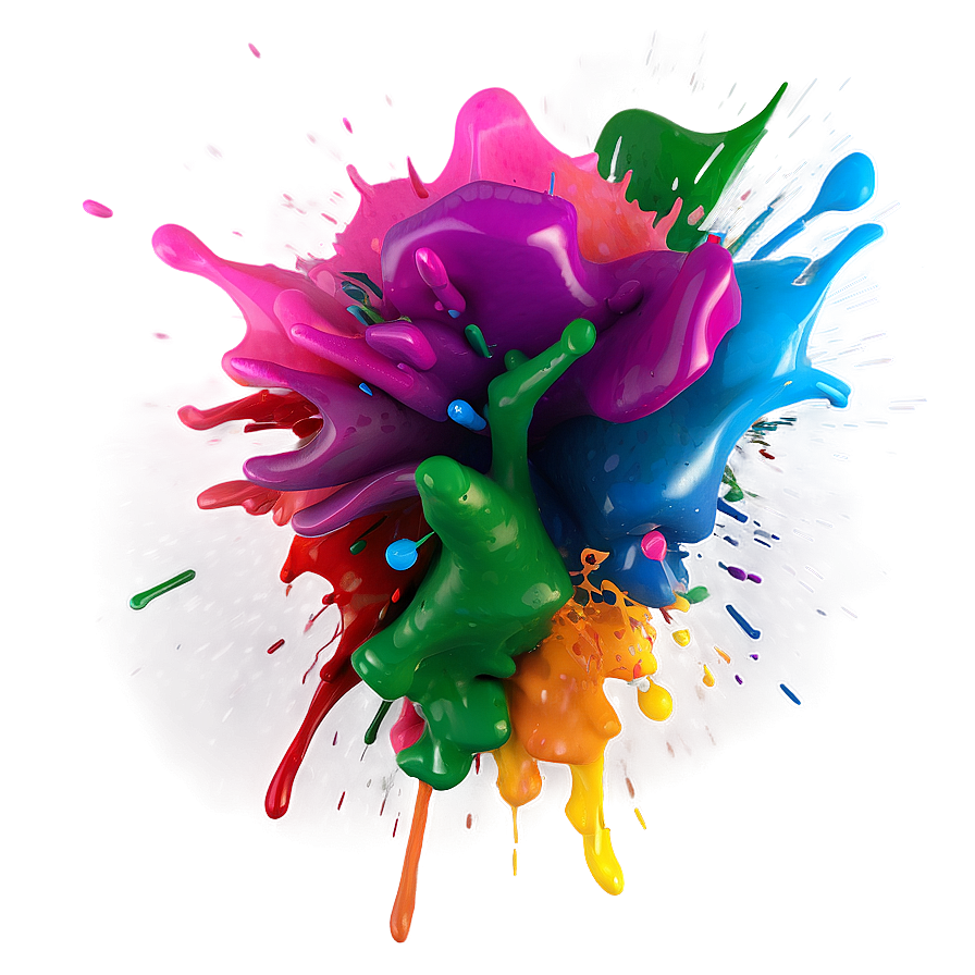 Dynamic Paint Splash Png 05242024 PNG image