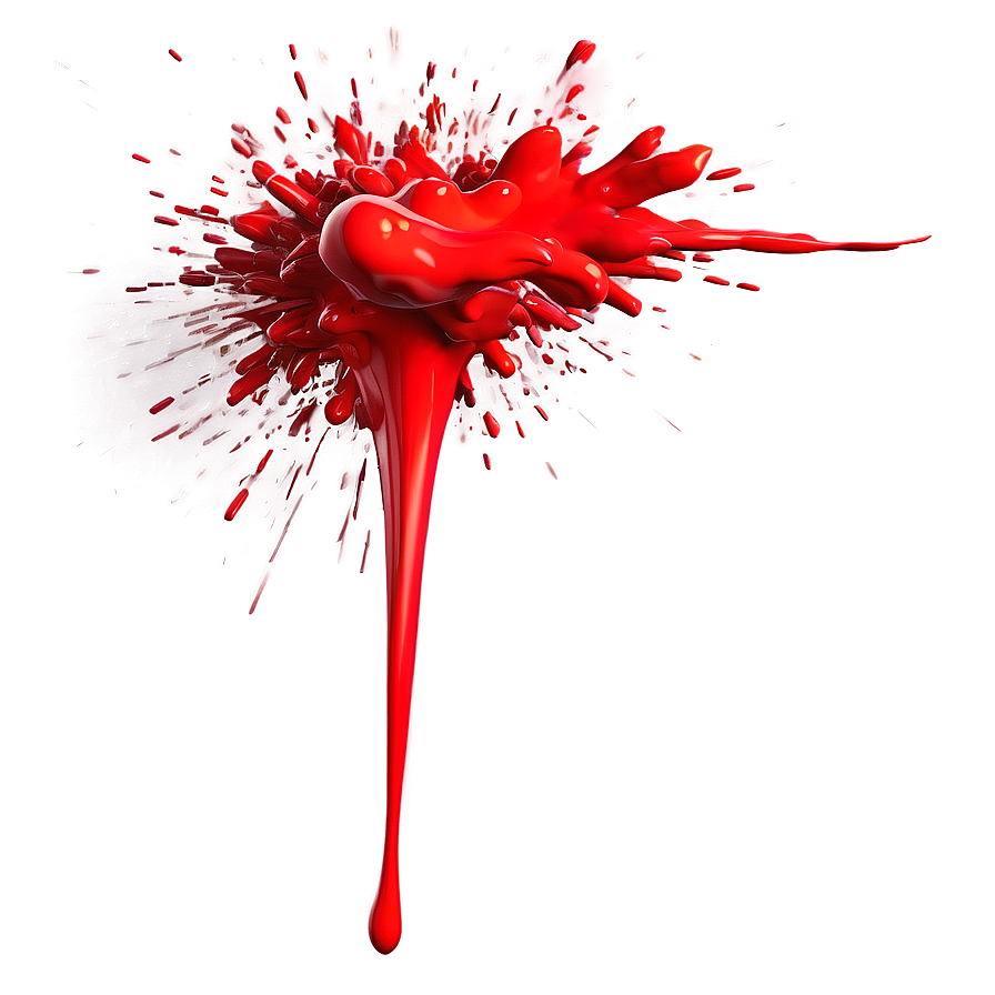 Dynamic Red Paint Explosion Png 82 PNG image