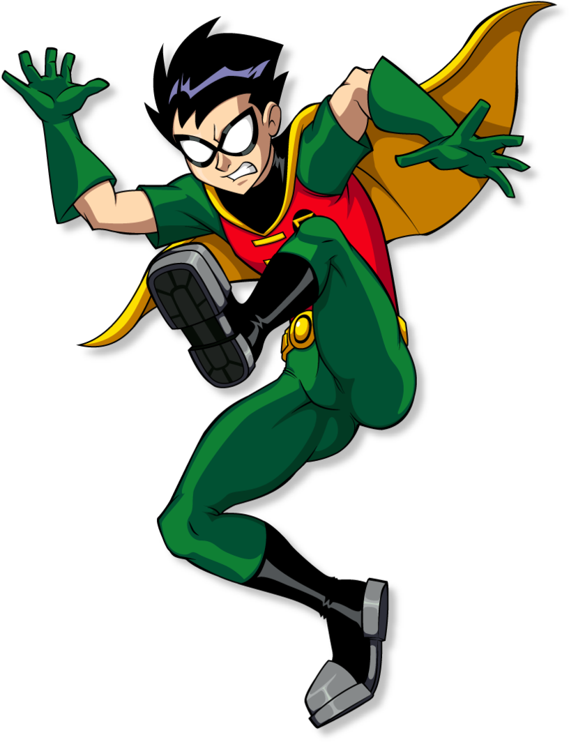 Dynamic Robin Action Pose PNG image