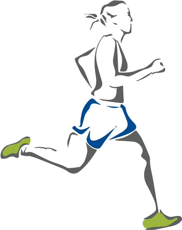 Dynamic Runner Silhouette PNG image
