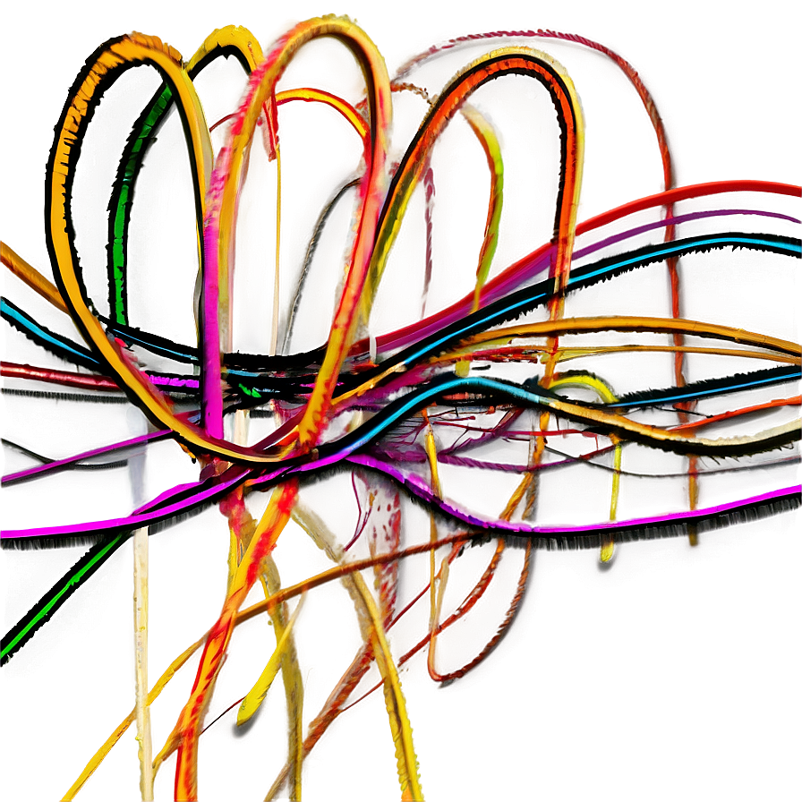 Dynamic Scribble Lines Png 3 PNG image