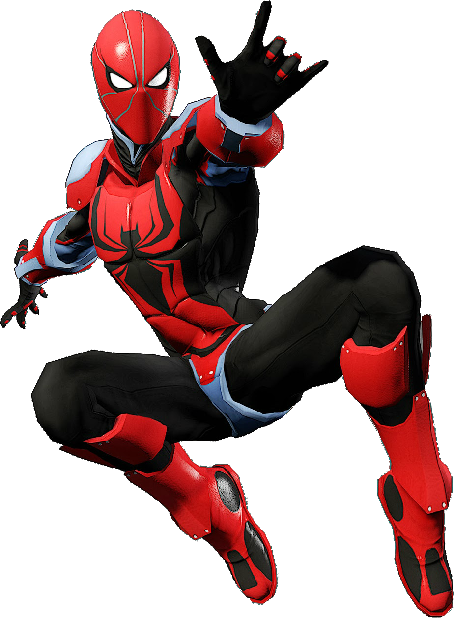 Dynamic Spider Man Pose PNG image