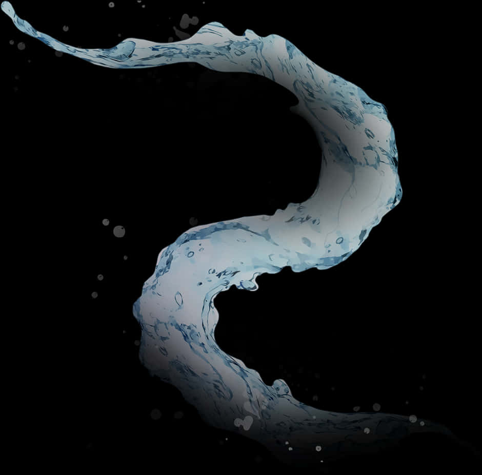 Dynamic Water Splash Artwork PNG image
