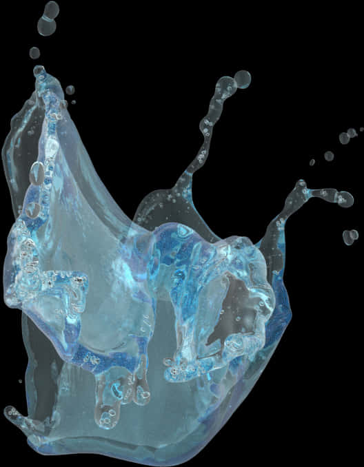 Dynamic Water Splash Capture PNG image