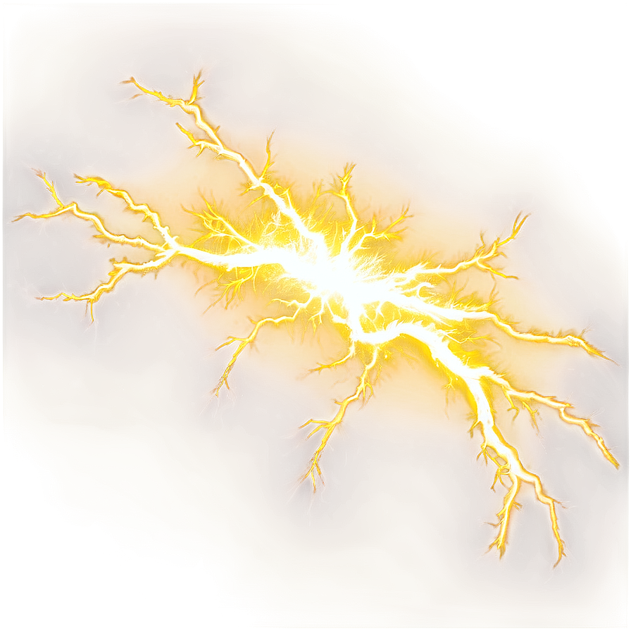 Dynamic Yellow Lightning Effect Png Qxf PNG image