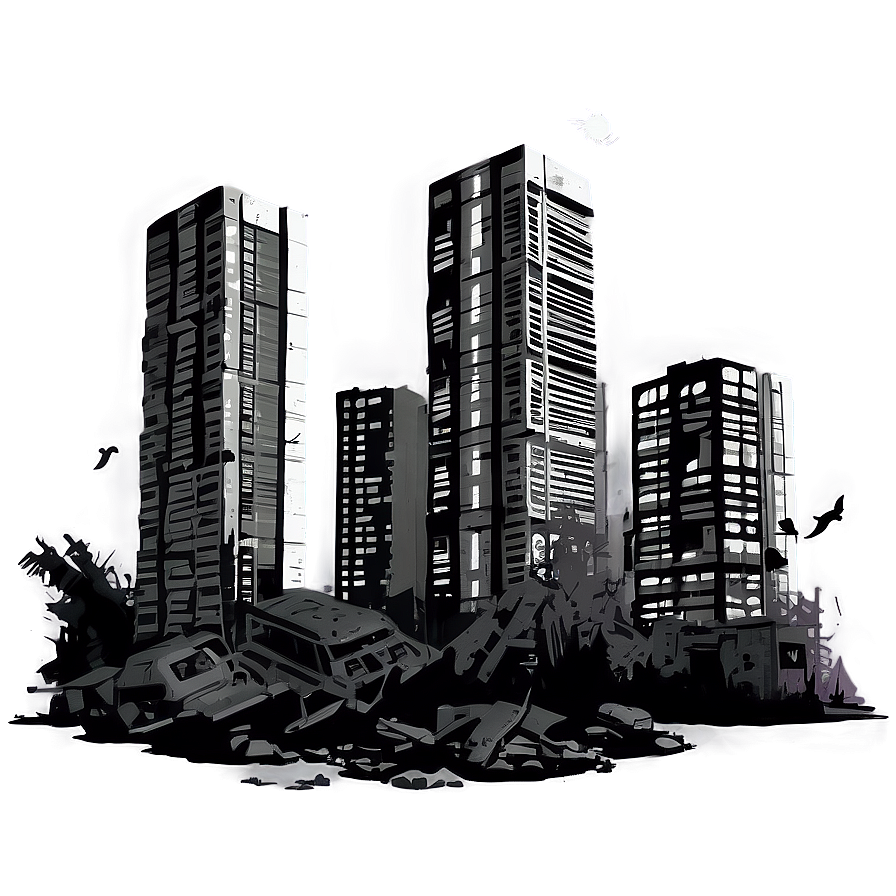 Dystopian City Wreckage Png Lsi PNG image