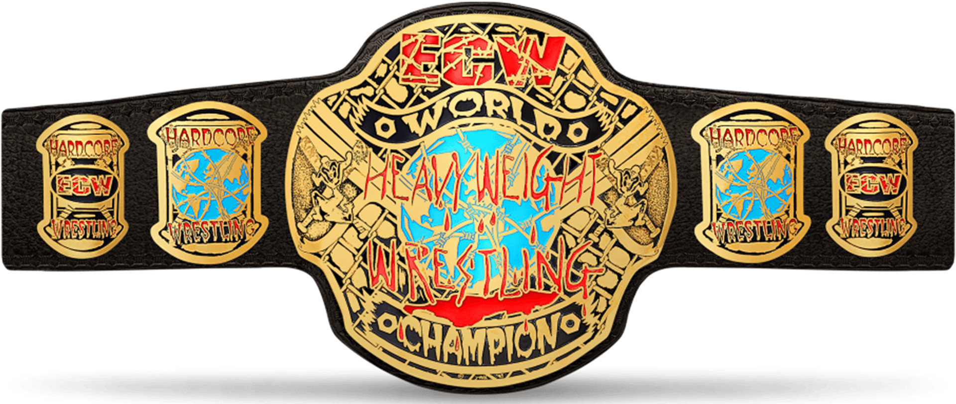 E C W World Heavyweight Championship Belt PNG image