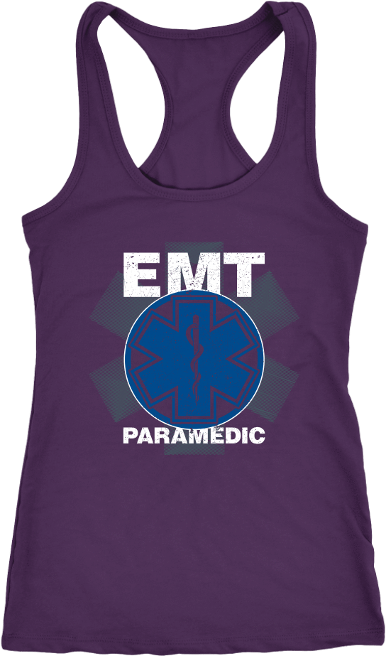 E M T Paramedic Tank Top PNG image