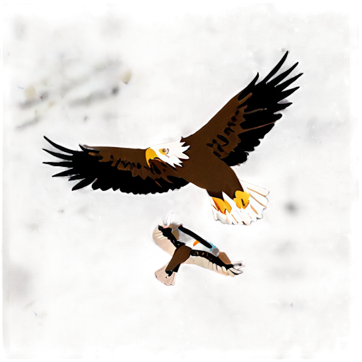 Eagle Hunting Prey Scene Png C PNG image