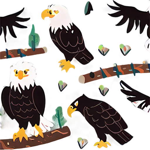 Eagle In Wild Nature Background Png A PNG image