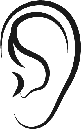 Ear Outline Graphic PNG image